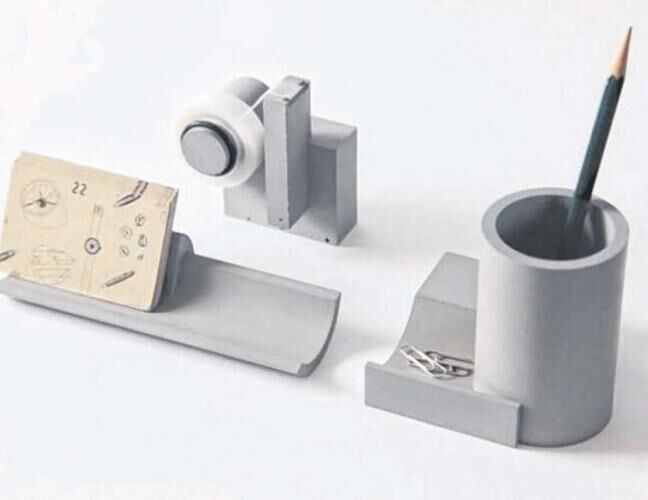 混凝土、  水泥文具